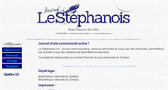 Desktop Screenshot of lestephanois.ca